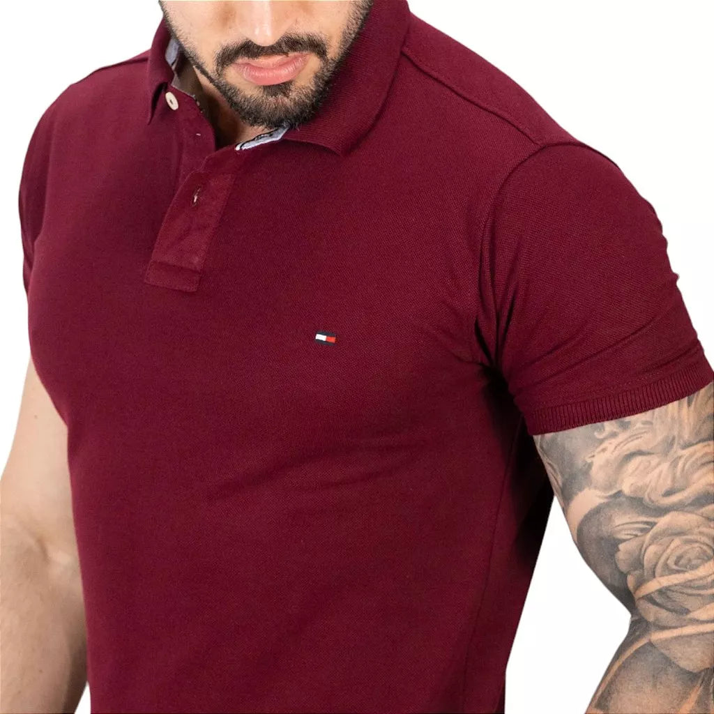 🔥Oferta 05 camisas Polo Tommy sortidas+Relógio tommy de brinde hoje